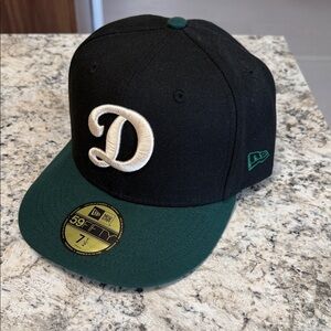 New Era Black and Green LA Dodgers Cap